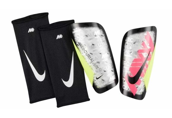 Nike Mercurial Lite XXV Shin Guards - Clear/Hyper Pink/Volt