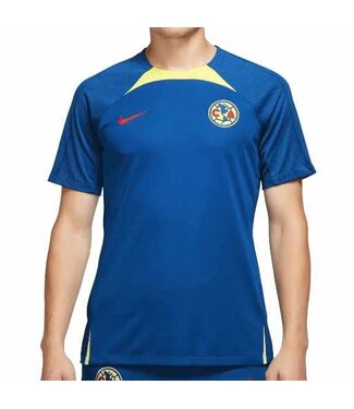 Nike Nike Club America 2023 - 24   Strike Training Jersey - Blue Jay/Chiffon/Habanero Red