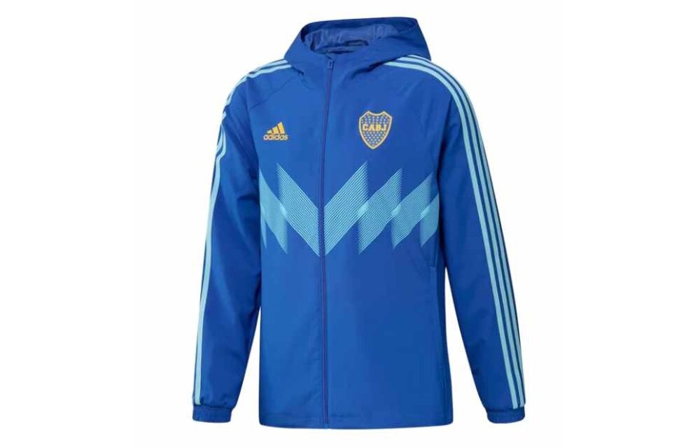 adidas Boca Juniors 2022-23 Hooded Windbreaker Jacket - Blue