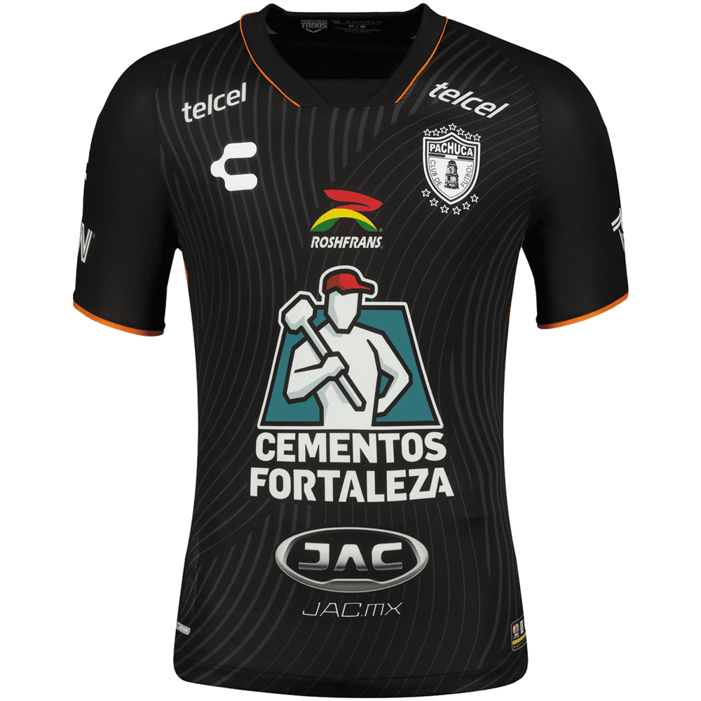 Charly 2023-24 Pachuca Away Jersey - Black/Orange - Soccerium