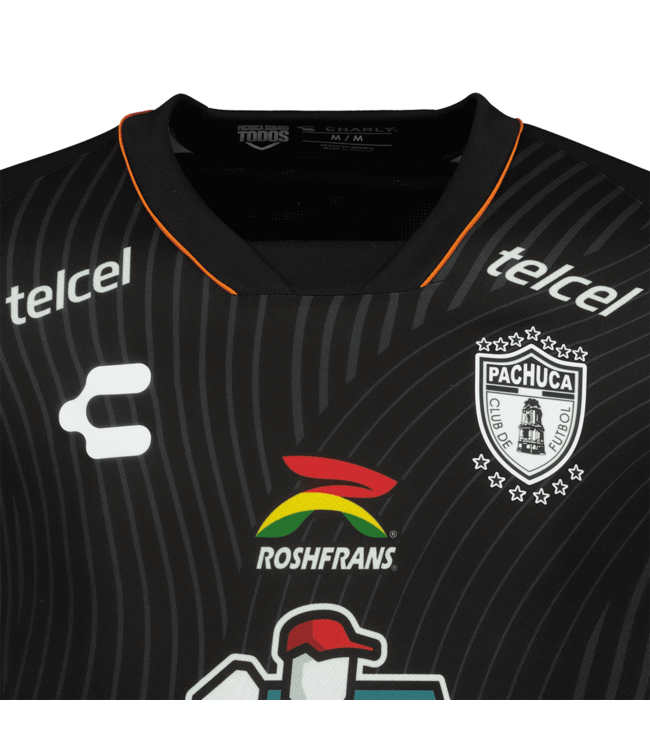 Charly Charly 2023-24 Pachuca Away Jersey - Black/Orange