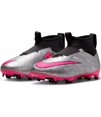 Nike Nike Jr Zoom Mercurial Superfly 9 Academy XXV Edition FG / MG - Metallic Silver/Hyper Pink/Black