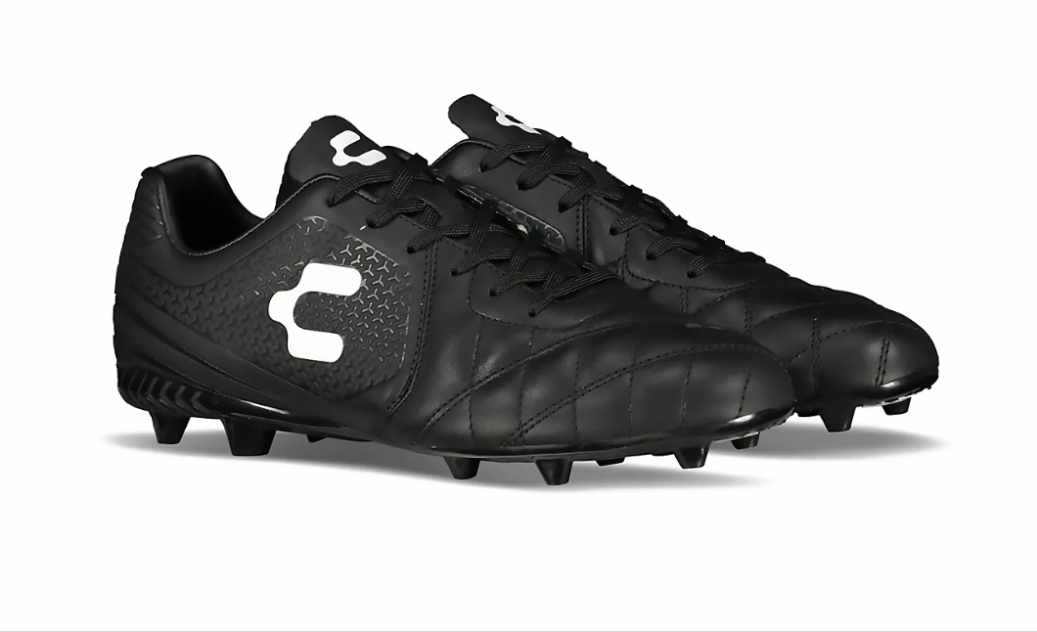 Charly Legendario 2.0 Leather LT FG Soccer Cleats - Black