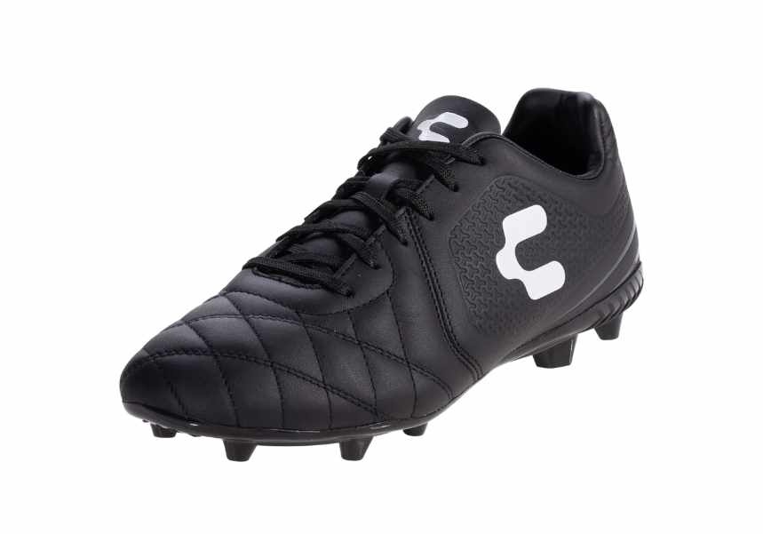 Charly Legendario 2.0 Leather LT FG Soccer Cleats - Black