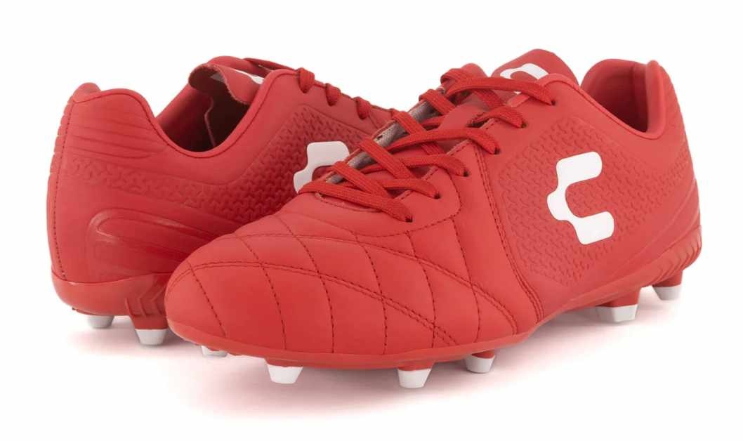 Charly Legendario  2.0 Leather LT FG Soccer Cleats - Red