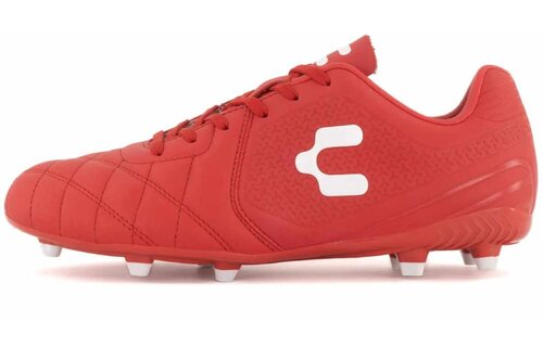 Charly Legendario  2.0 Leather LT FG Soccer Cleats - Red