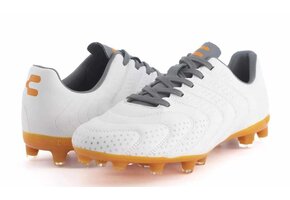 Charly Encore FG Soccer Cleats - White/Orange