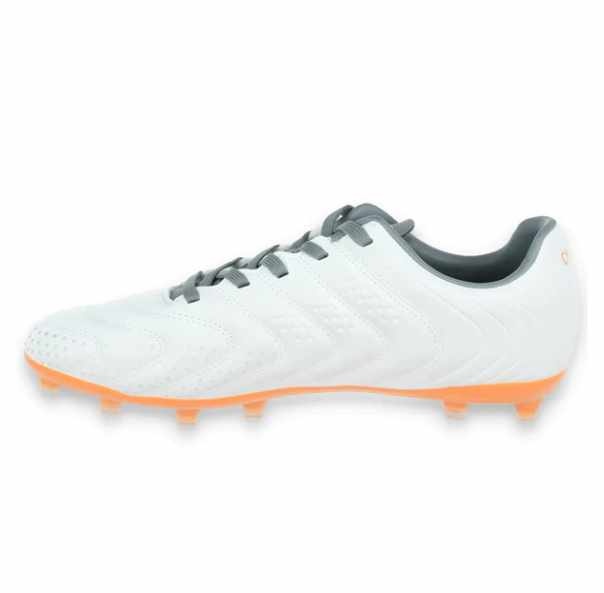 Charly Encore FG Soccer Cleats - White/Orange