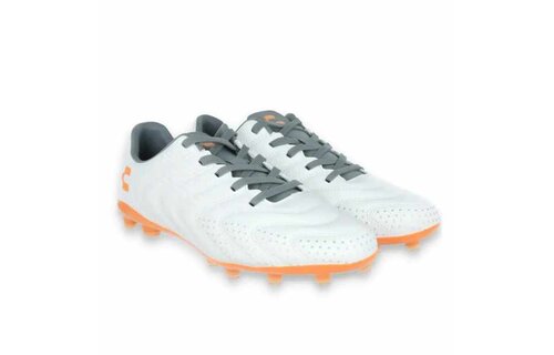 Charly Encore FG Soccer Cleats - White/Orange