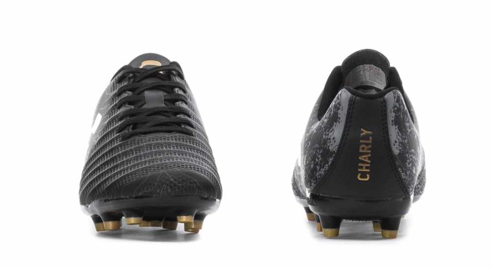 Charly Hot Cross 2.0 FG Soccer Cleats - Black/Gold