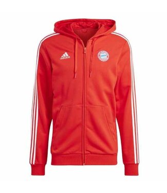 adidas adidas Bayern Munich 23 /24 DNA Full Zip Hoodie - Red