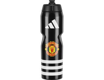 adidas Manchester United Water Bottle - Black/Gold - Soccerium