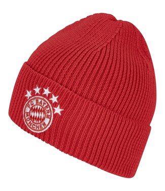 adidas adidas Bayern Munich 2023 - 24 Cuffed Beanie Woolie - Red