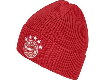 adidas Bayern Munich 2023 - 24 Cuffed Beanie Woolie - Red