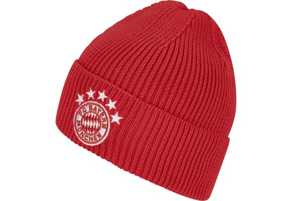 adidas Bayern Munich 2023 - 24 Cuffed Beanie Woolie - Red