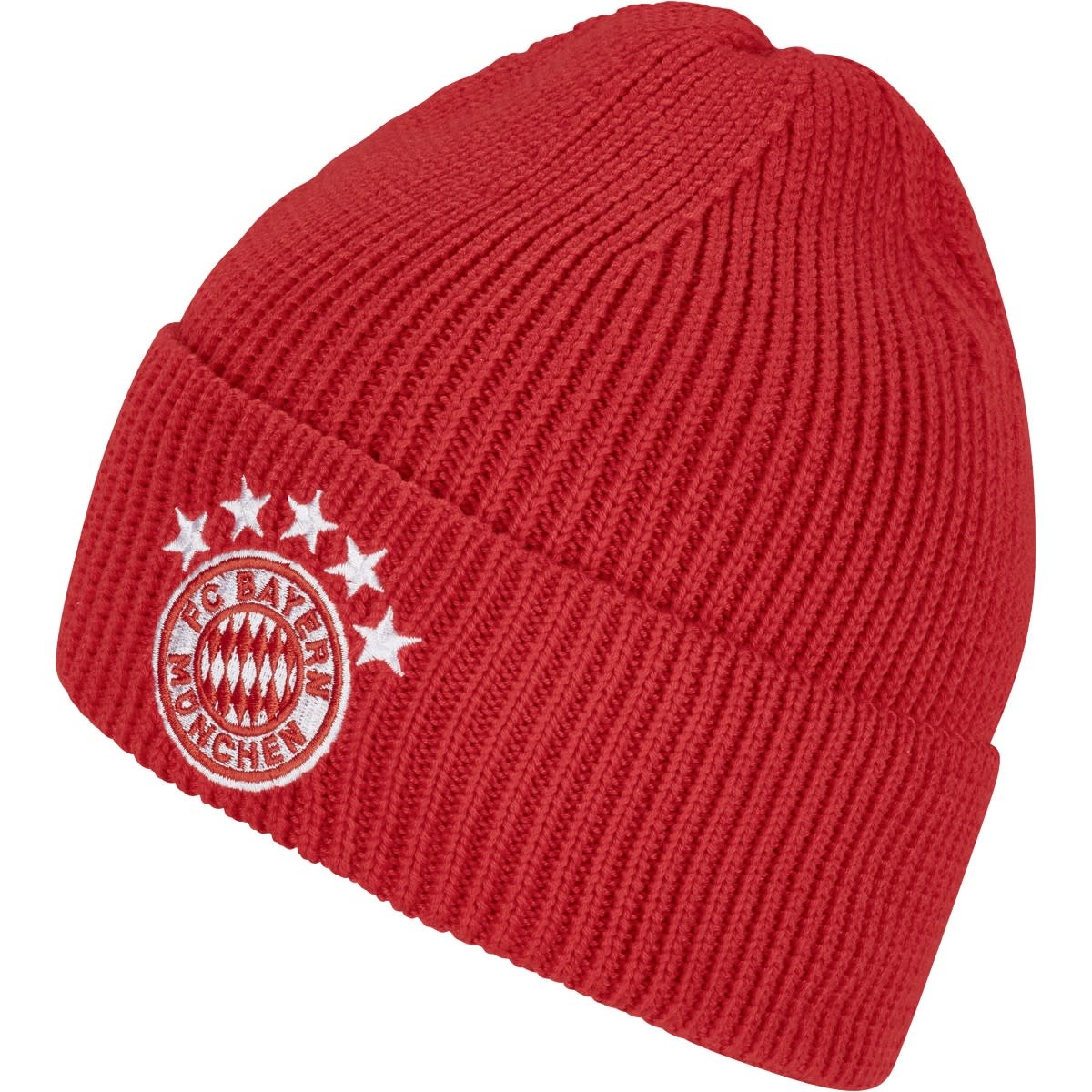 adidas Bayern Munich 2023 - 24 Cuffed Beanie Woolie - Red