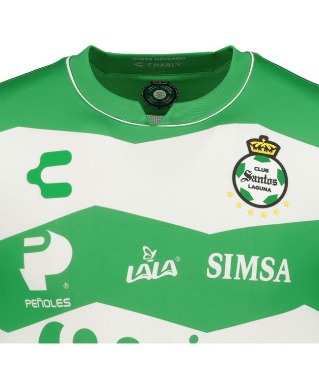 Charly Charly Santos Laguna 2023-24 Home Jersey - Green/White