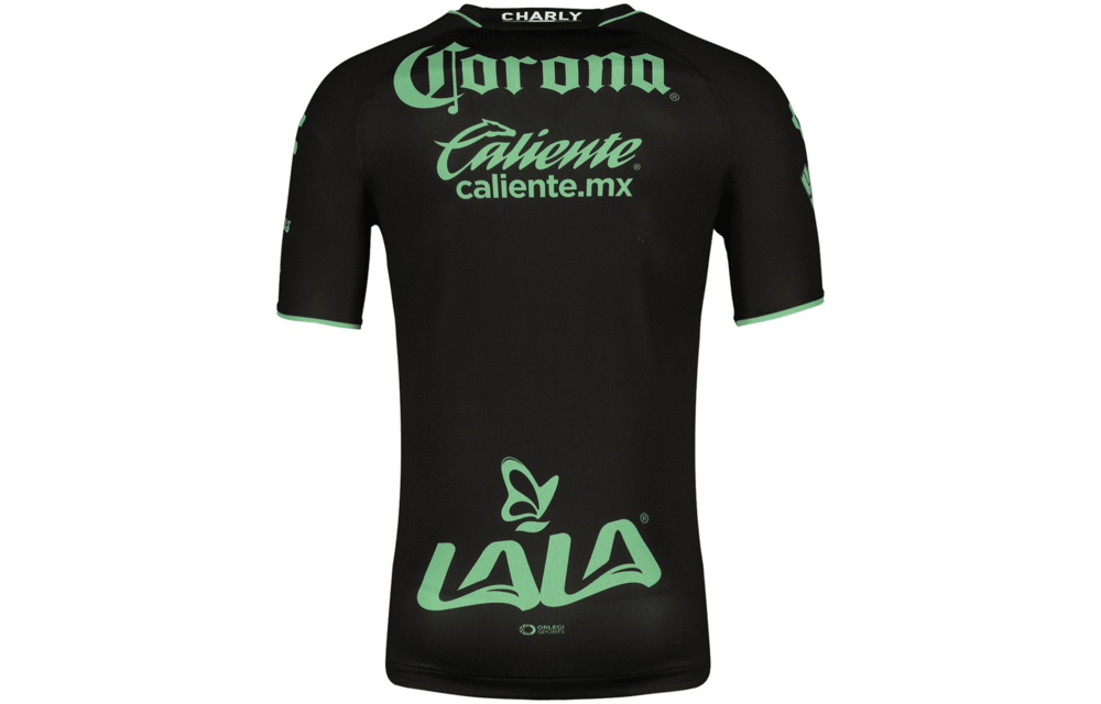 Charly Santos Laguna 2023-24 Away Jersey - Black/Green - Soccerium