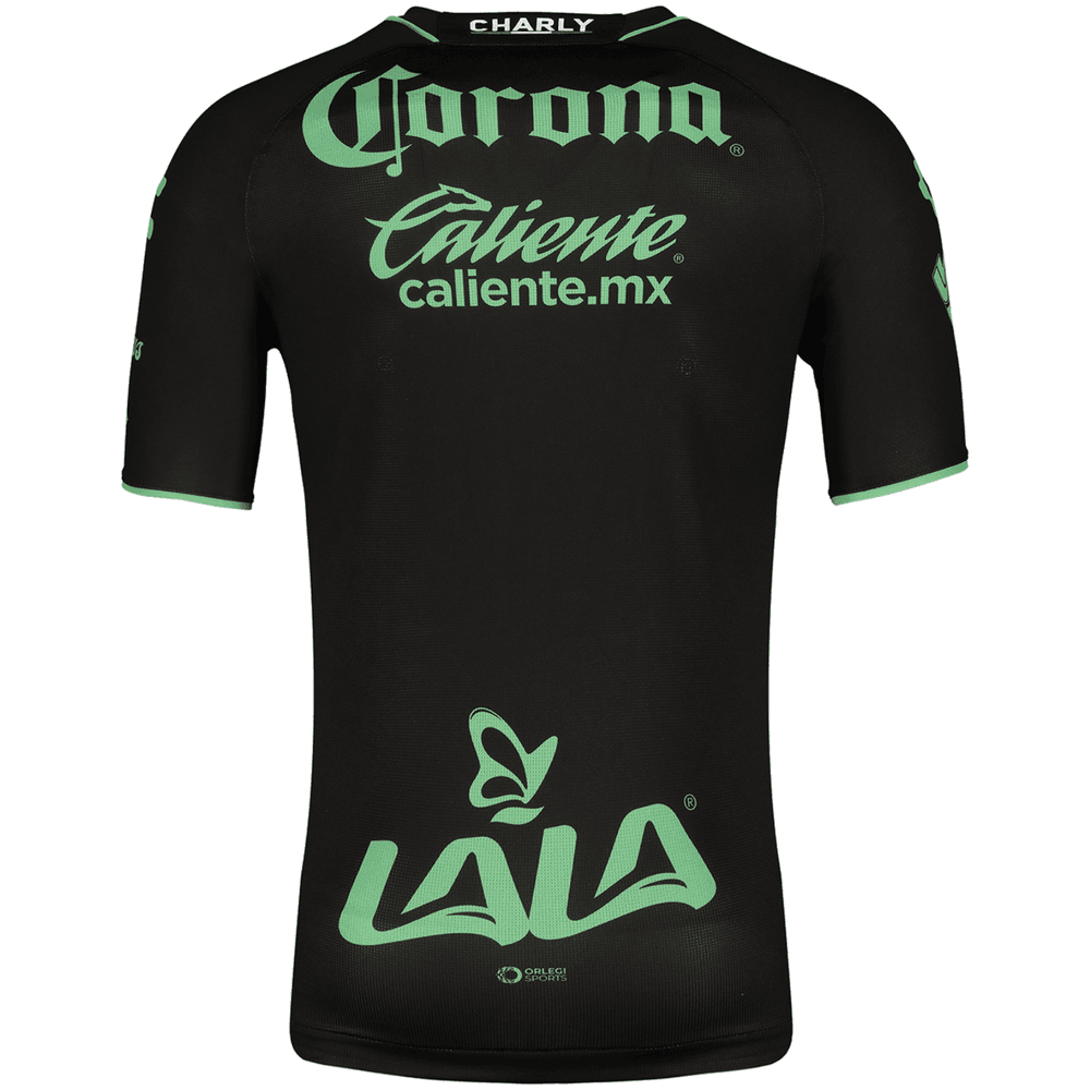 Charly Santos Laguna 2023-24 Away Jersey - Black/Green