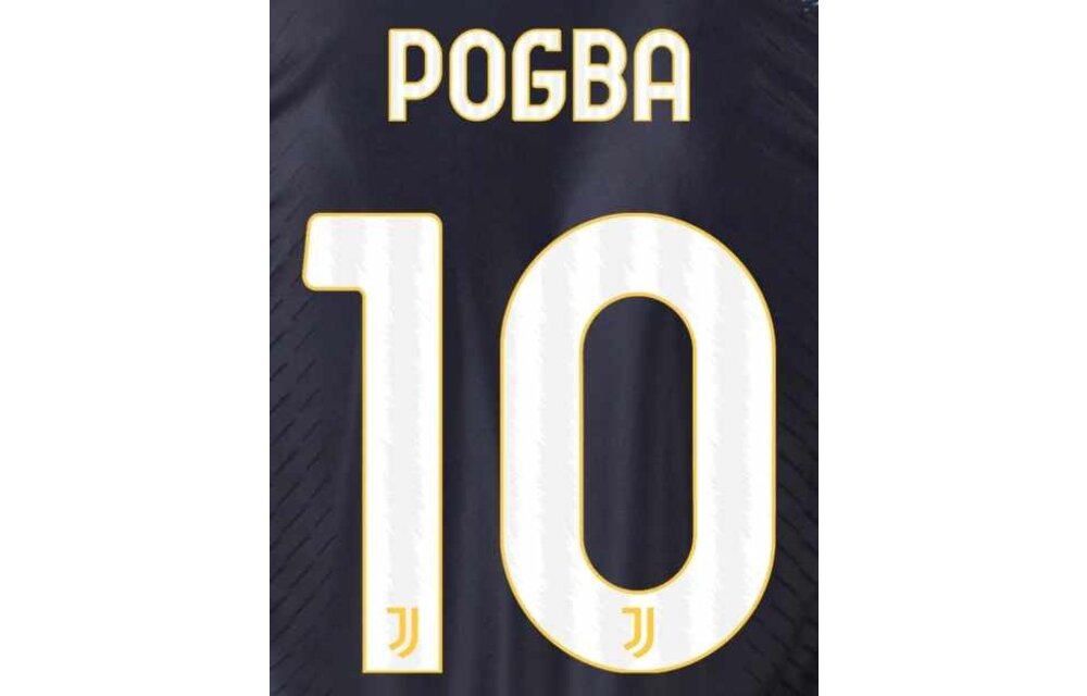 Pogba # 10 Juventus 23/24 Home Nameset