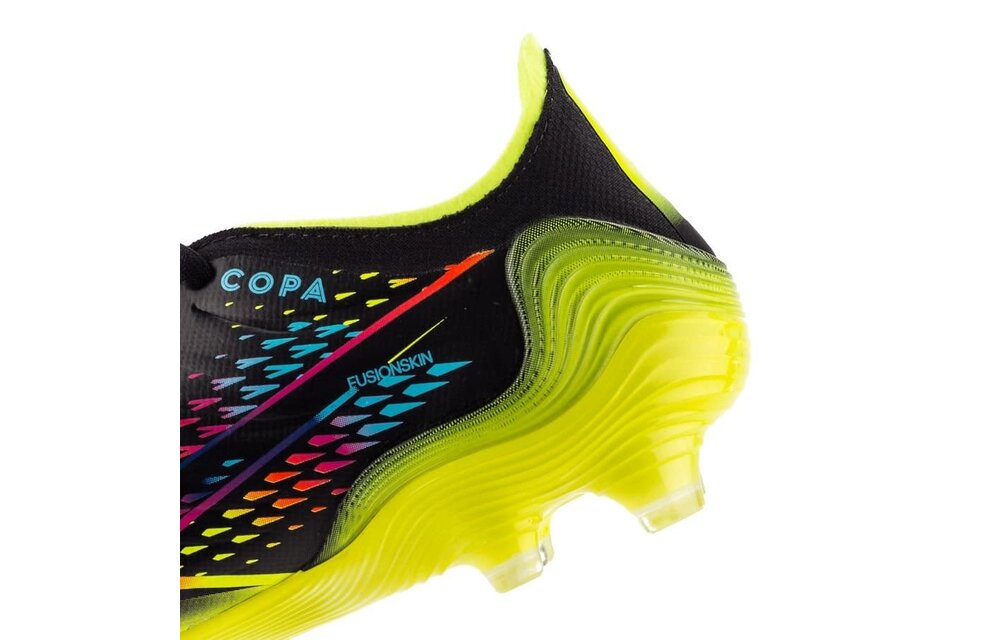 adidas Copa Sense 1 Elite FG Al Rihla Pack- Core Black/Bright Cyan/Solar Yellow