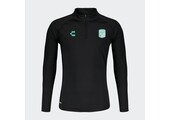 Charly Club Leon 2023-24 Training 1/4 Zip Pullover Top - Black/Green