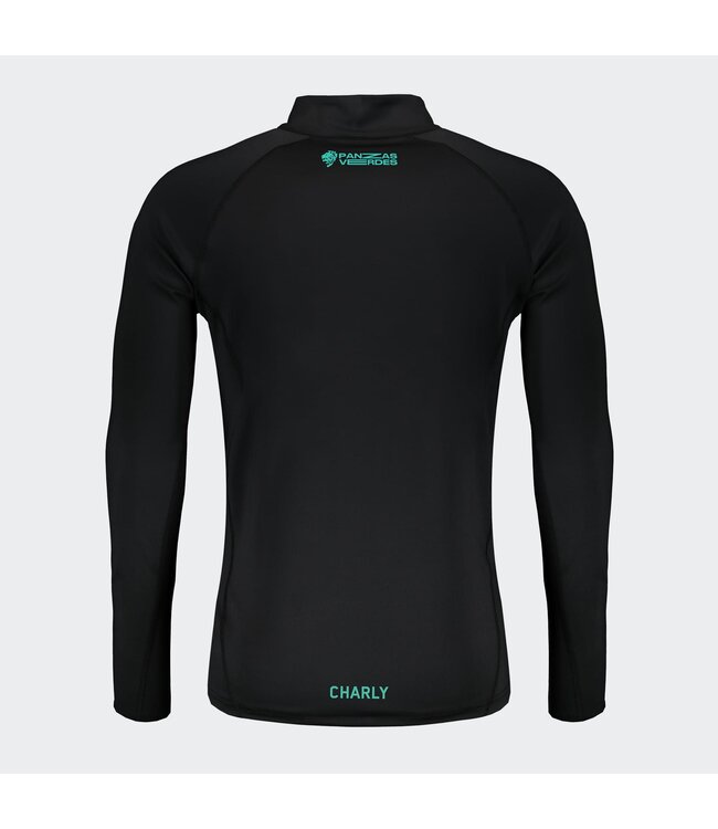 Charly Charly Club Leon 2023-24 Training 1/4 Zip Pullover Top - Black/Green