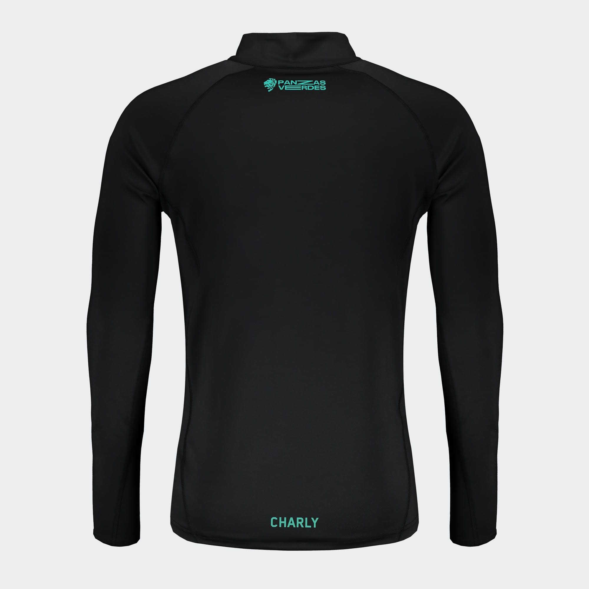 Charly Club Leon 2023-24 Training 1/4 Zip Pullover Top - Black/Green