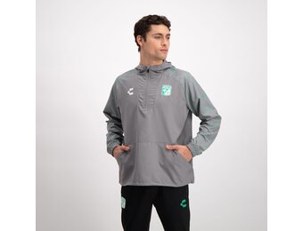 Charly Club Leon 2023-24 Training 1/4 Zip Windbreaker - Gray