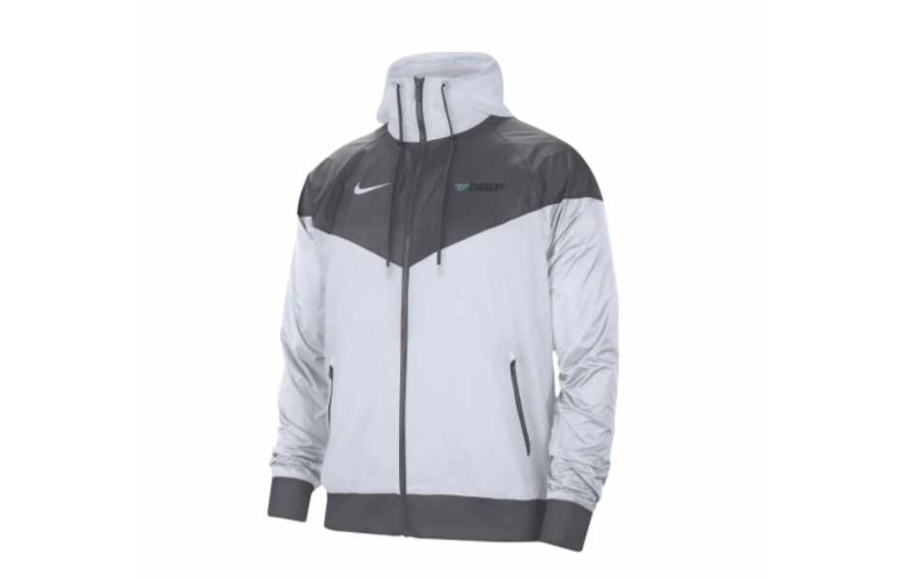 Nike NWSL Kansas City KC Current 2023 Windbreaker - White/Grey