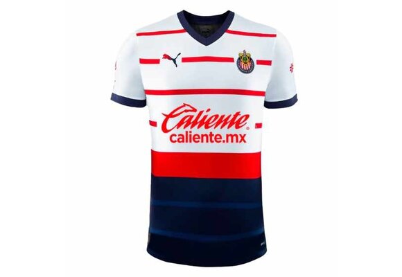 Puma Chivas DG 2023 -24 Away Jersey - White/Red/Navy