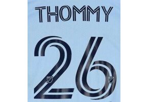 Thommy # 26 Sporting Kansas City 2021/24 Home  Adult Nameset