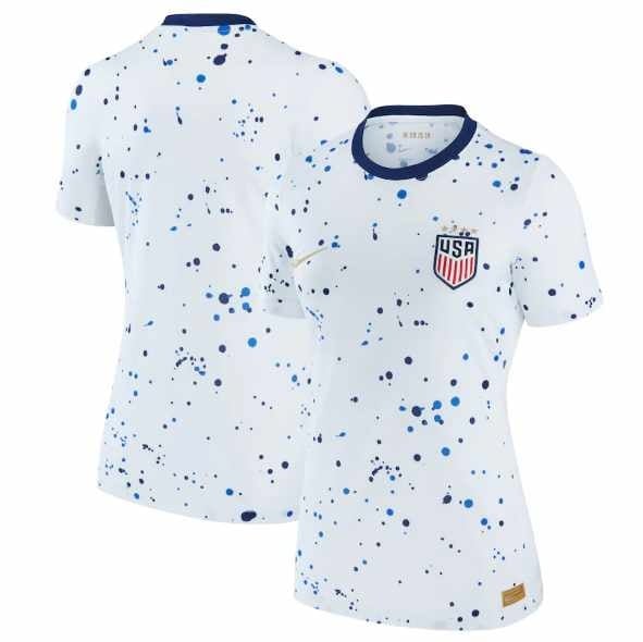 Nike USA United States WWC 2023 Womens World Cup ( 4 Stars) Home Jersey -White/Loyal Blue/Gold