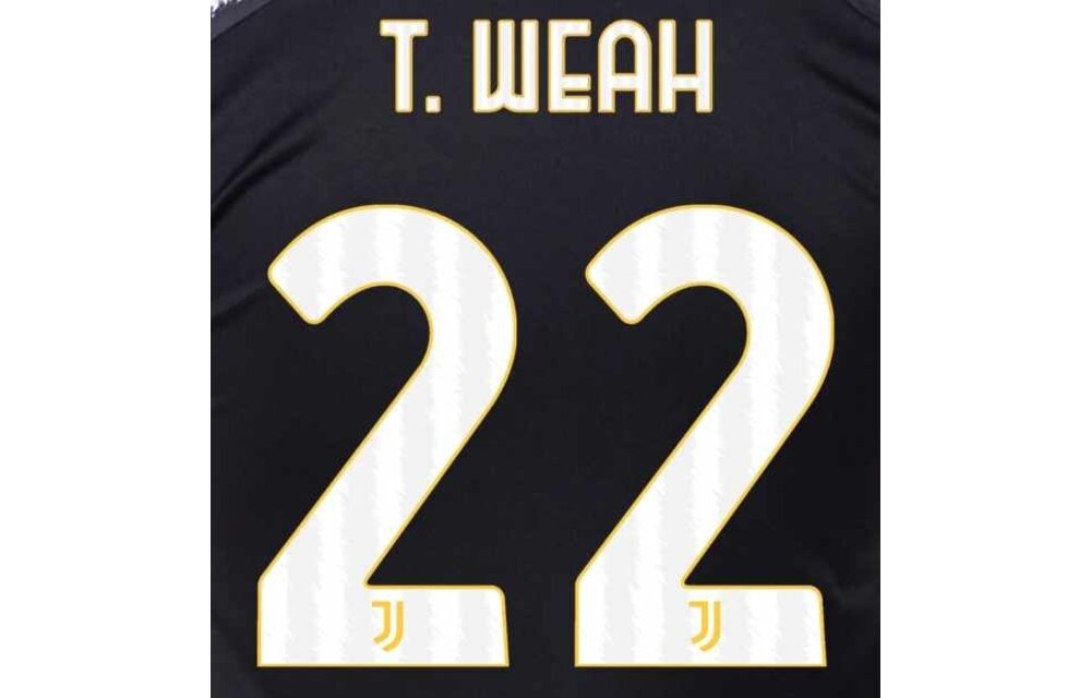 Weah # 22 Juventus 23/24 Home Nameset