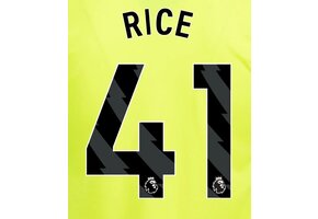Rice # 41 Arsenal 23/24 Away Nameset - Black