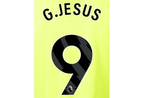 G. Jesus # 9 Arsenal 23/24 Away Nameset - Black