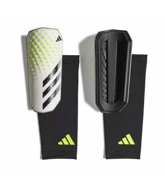 adidas adidas Predator 23 League Shin Guards - White/Lucid Lemon/Black