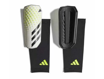 adidas Predator 23 Competition Shin Guards - White/Lucid Lemon/Black