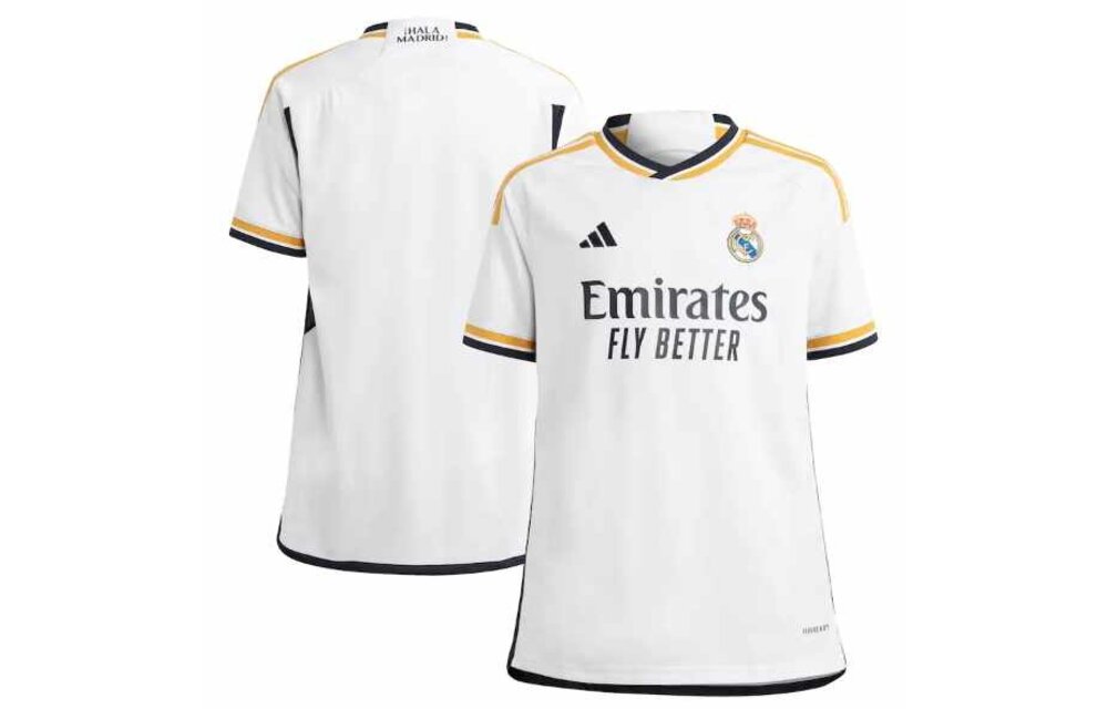 adidas Real Madrid 2023 - 24 Youth Home Jersey - White