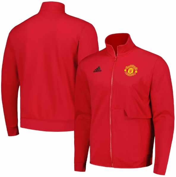 adidas Manchester United 2023 - 24 Anthem Jacket - Real Red