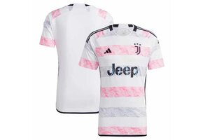 adidas Juventus Womens 2023-24 Away Jersey - White/Pink