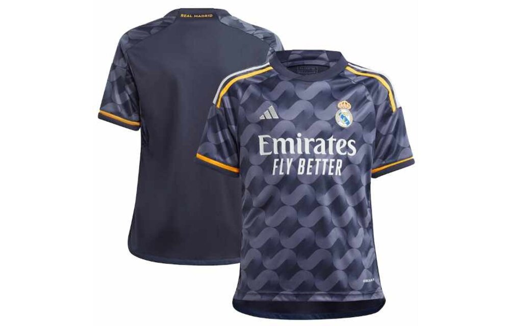 Adidas Real Madrid Away Jersey 23/24 Legend Ink/Yellow / S