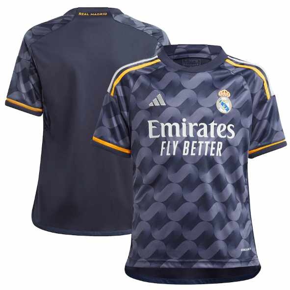 Adidas Real Madrid Away Jersey 23/24 Legend Ink / YL