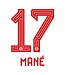 Uni-Sport Mane # 17 Bayern Munich 23/24 Home Nameset / Red