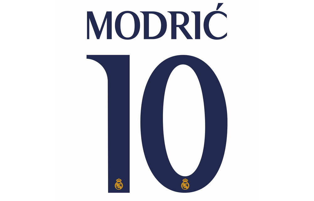 Modric # 10 Real Madrid 23/24 Home Nameset