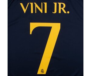 Vini Jr. # 20 Real Madrid 22/23 YOUTH Home / Away Nameset - Soccerium