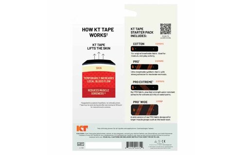 KT Tape Starter Pack - Jet Black