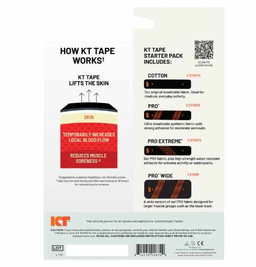 KT Tape Starter Pack - Jet Black