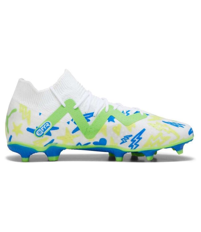 Puma Puma Jr Future NJR Match FG/AG Instituto Pack- White/Racing Blue/Lemon Meringue/Parakeet Green