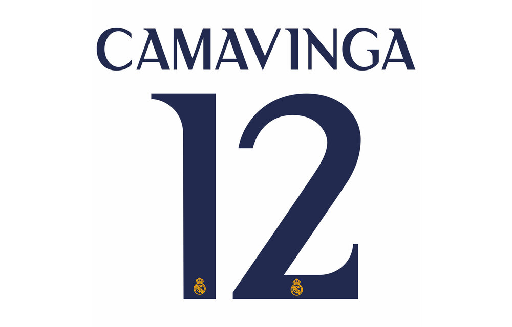 Camavinga # 12 Real Madrid 23/24 Home  Nameset